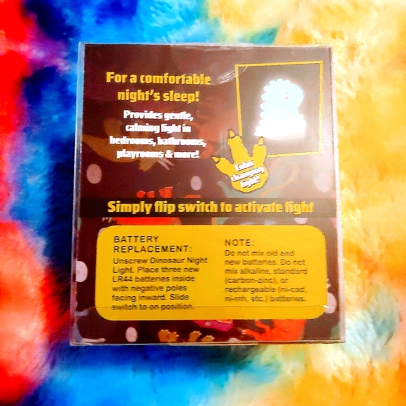 3 Inch Dinosaur Color Changing Soft Silicone Nightlight - Picture 3 of 3